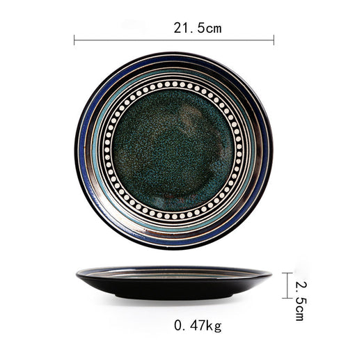 Vintage Japanese Style Ceramic Plates
