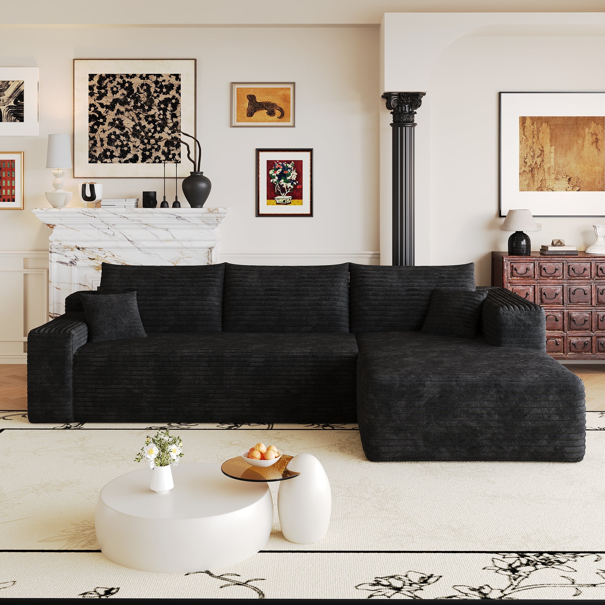 103" Cloud Sectional Sofa