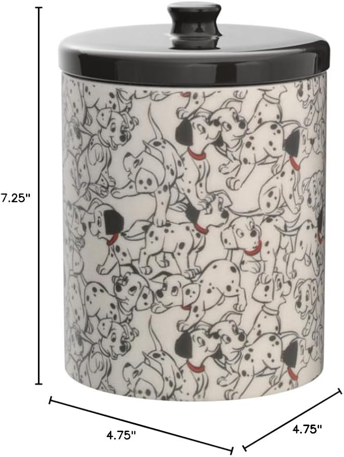 Disney 101 Dalmatians Treat or Cookie Jar 7.25 Inch