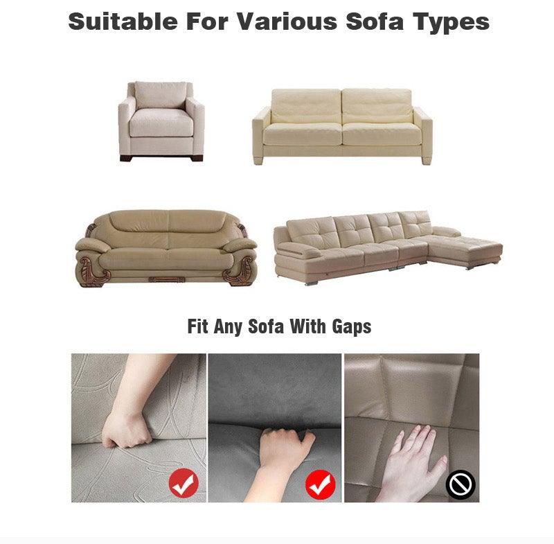 Elegant Elastic Sofa Covers Set for Living Room Chaise Lounge L Shape Corner Stretch Couch Armchair Slipcover Furniture Protector