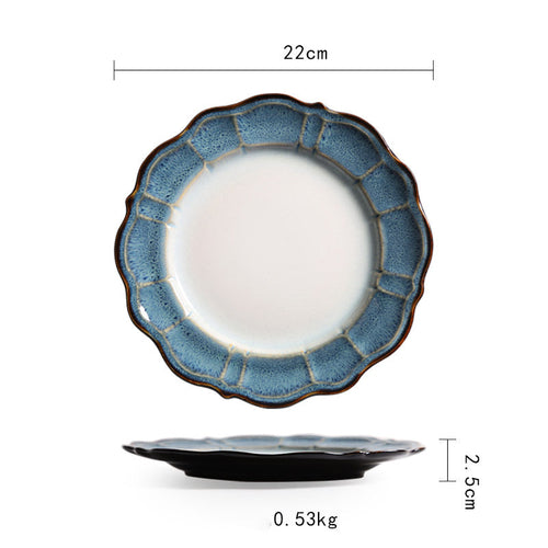 Vintage Japanese Style Ceramic Plates