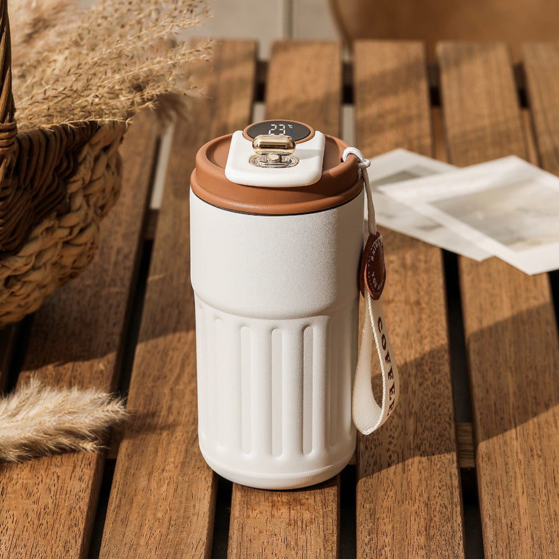Smart Digital Thermal Bottle Portable Coffee Mug Stainless Steell