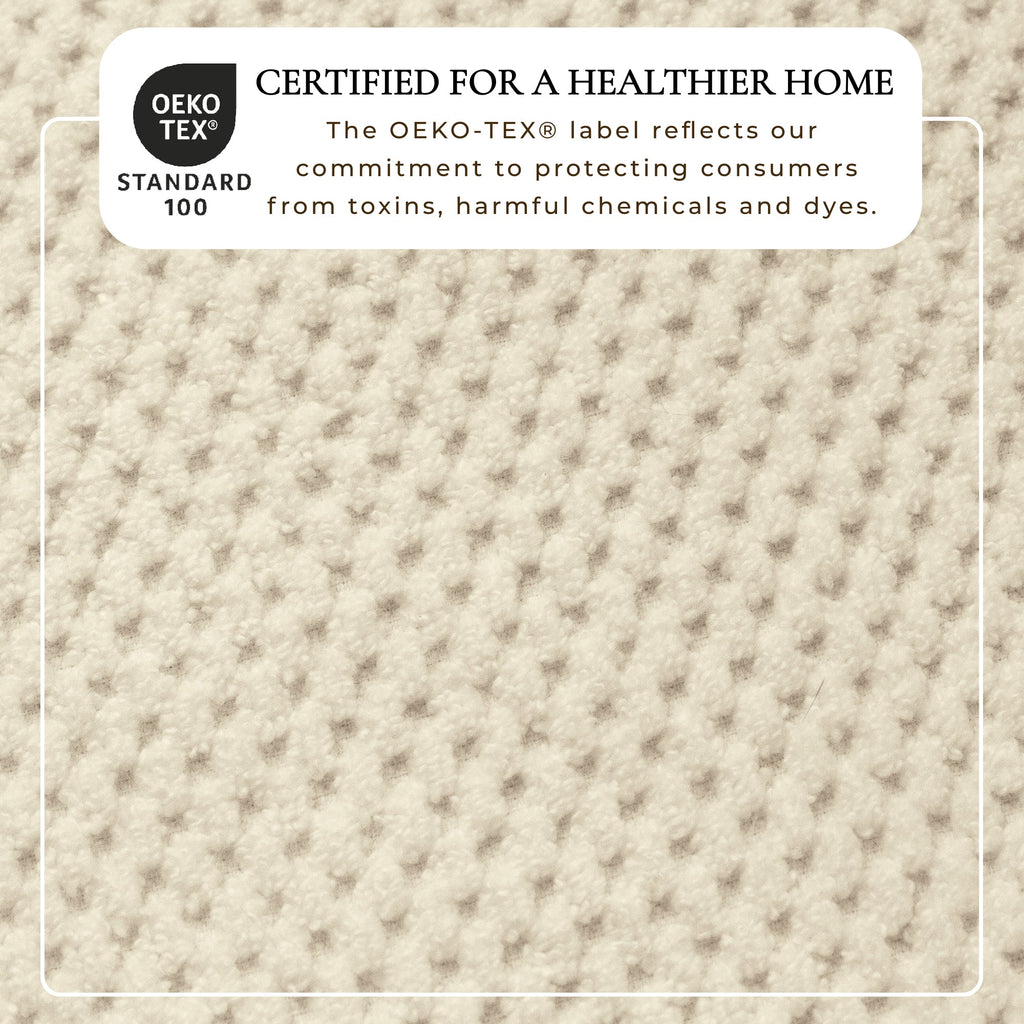 100% Cotton Checkered Jacquard Bath Towel Set - Giuliana Collection
