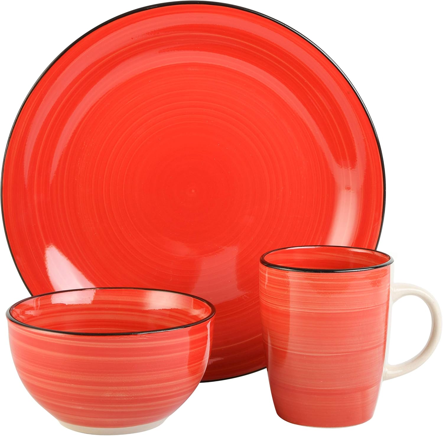 Gibson Home Vibes Dinnerware Set Service for 4 (12pcs) Assorted Colors