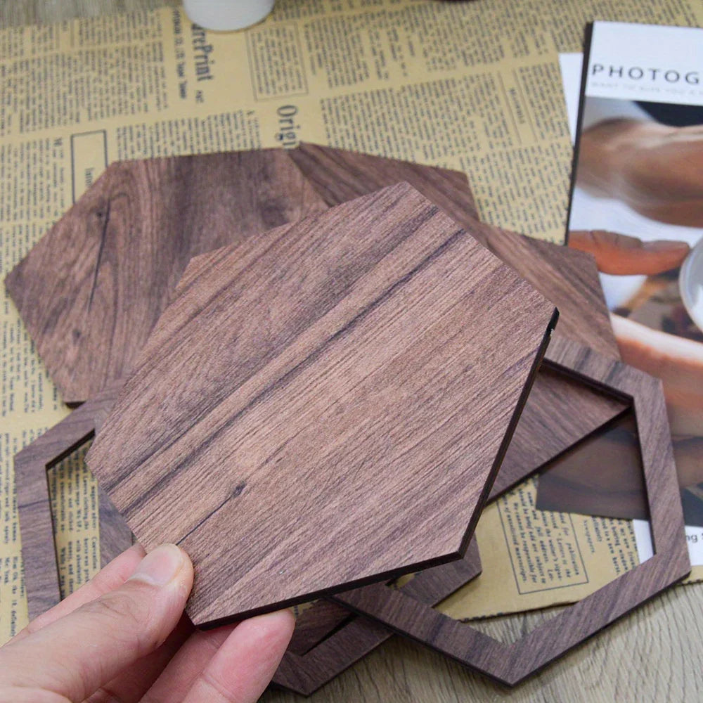 Hexagon Wood Wall Decor Brown Honeycomb Panels for Your Modern Home