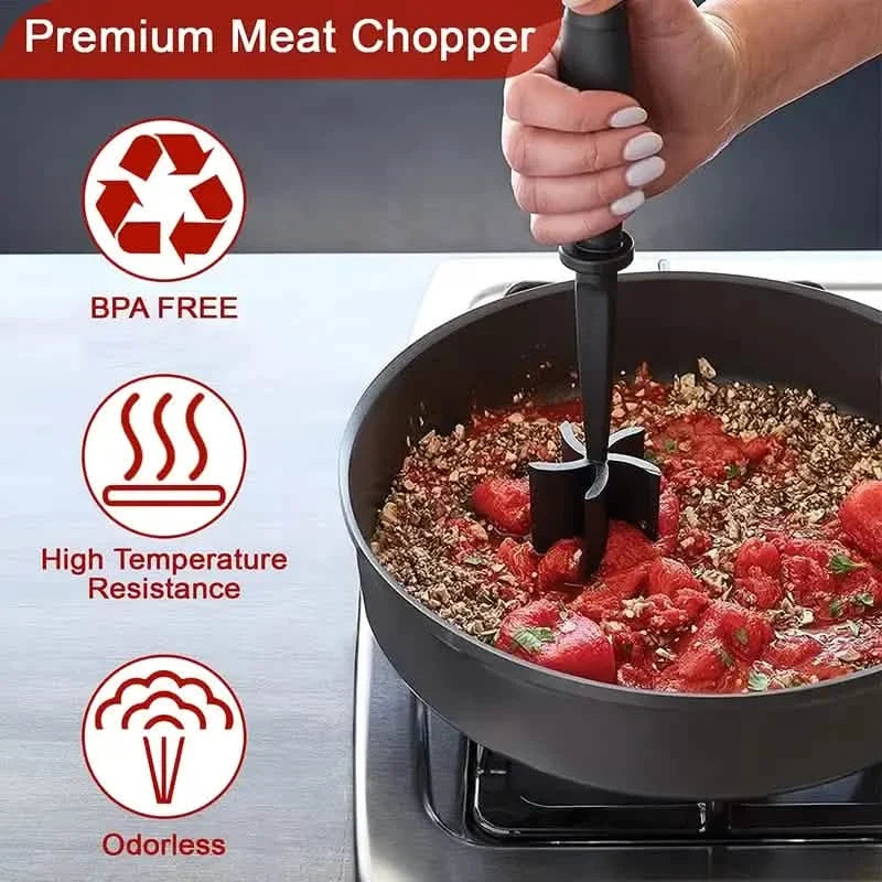 Ground Beef Masher Utensil Heat Resistant Non-Stick