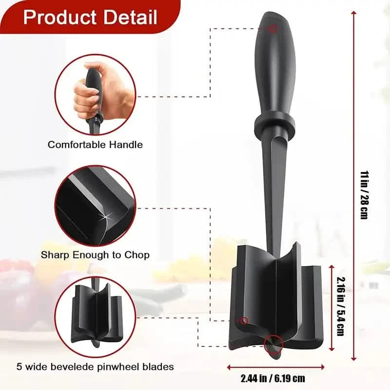 Ground Beef Masher Utensil Heat Resistant Non-Stick