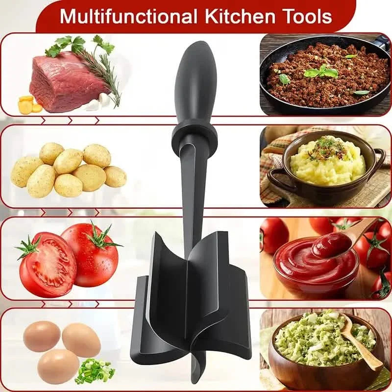 Ground Beef Masher Utensil Heat Resistant Non-Stick