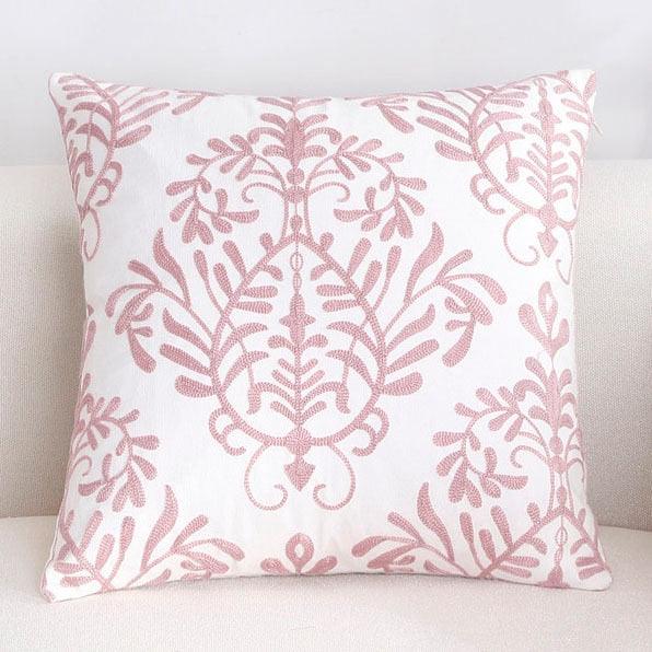 Embroidered Pillow Covers Modern Geometric for Bed Couch Sofa Office Decor 45*45
