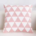 Embroidered Pillow Covers Modern Geometric for Bed Couch Sofa Office Decor 45*45