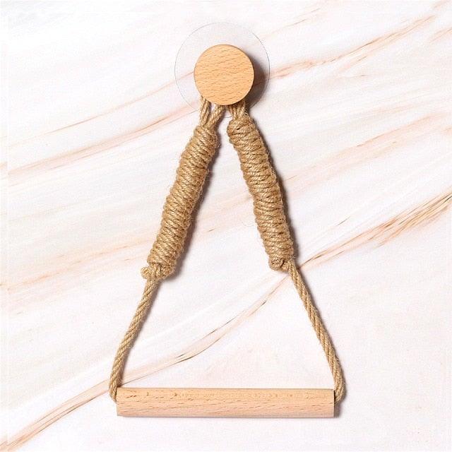 Many Styles Napkin Holders, Towel Dispenser, Hanging Rope Wooden Toilet Paper Holder