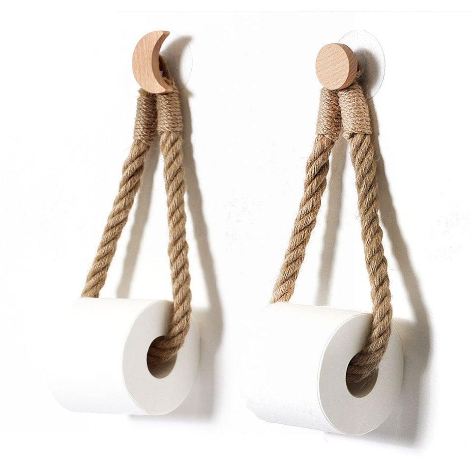 Many Styles Napkin Holders, Towel Dispenser, Hanging Rope Wooden Toilet Paper Holder