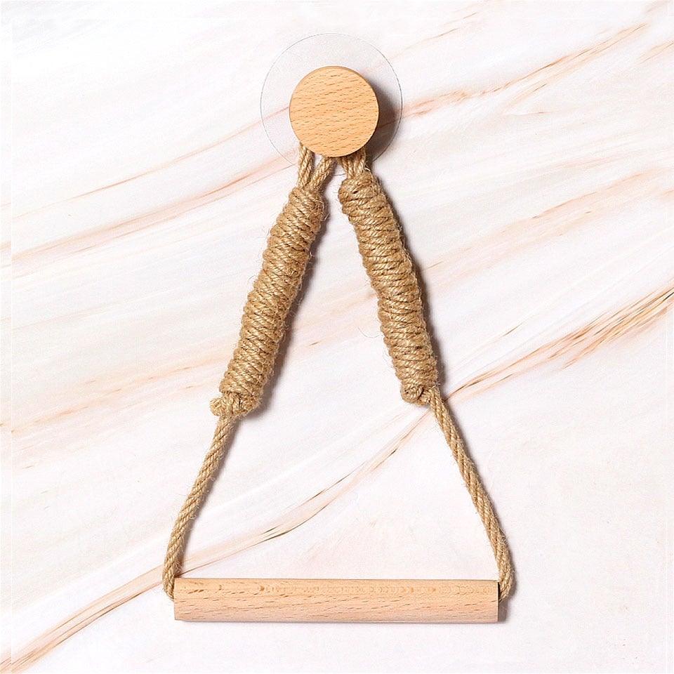 Many Styles Napkin Holders, Towel Dispenser, Hanging Rope Wooden Toilet Paper Holder
