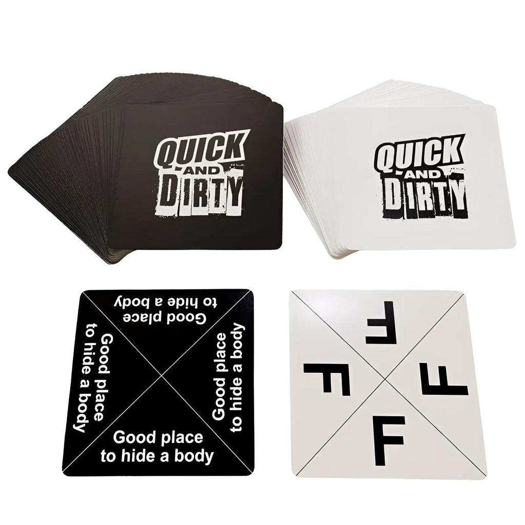 Quick and Dirty Party Card Game for Adults 17 Plus