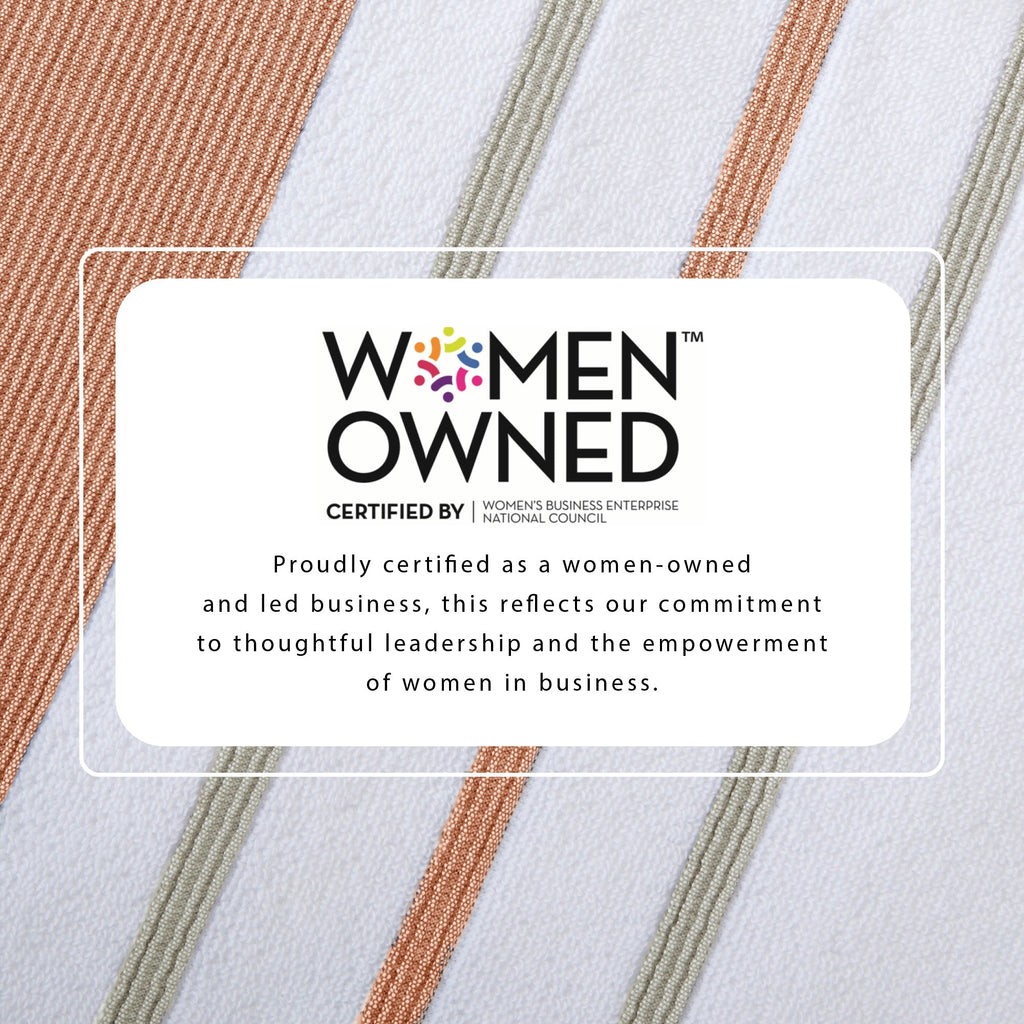 Decorative Cotton Stripe Bath Towel Set - Noelle Collection