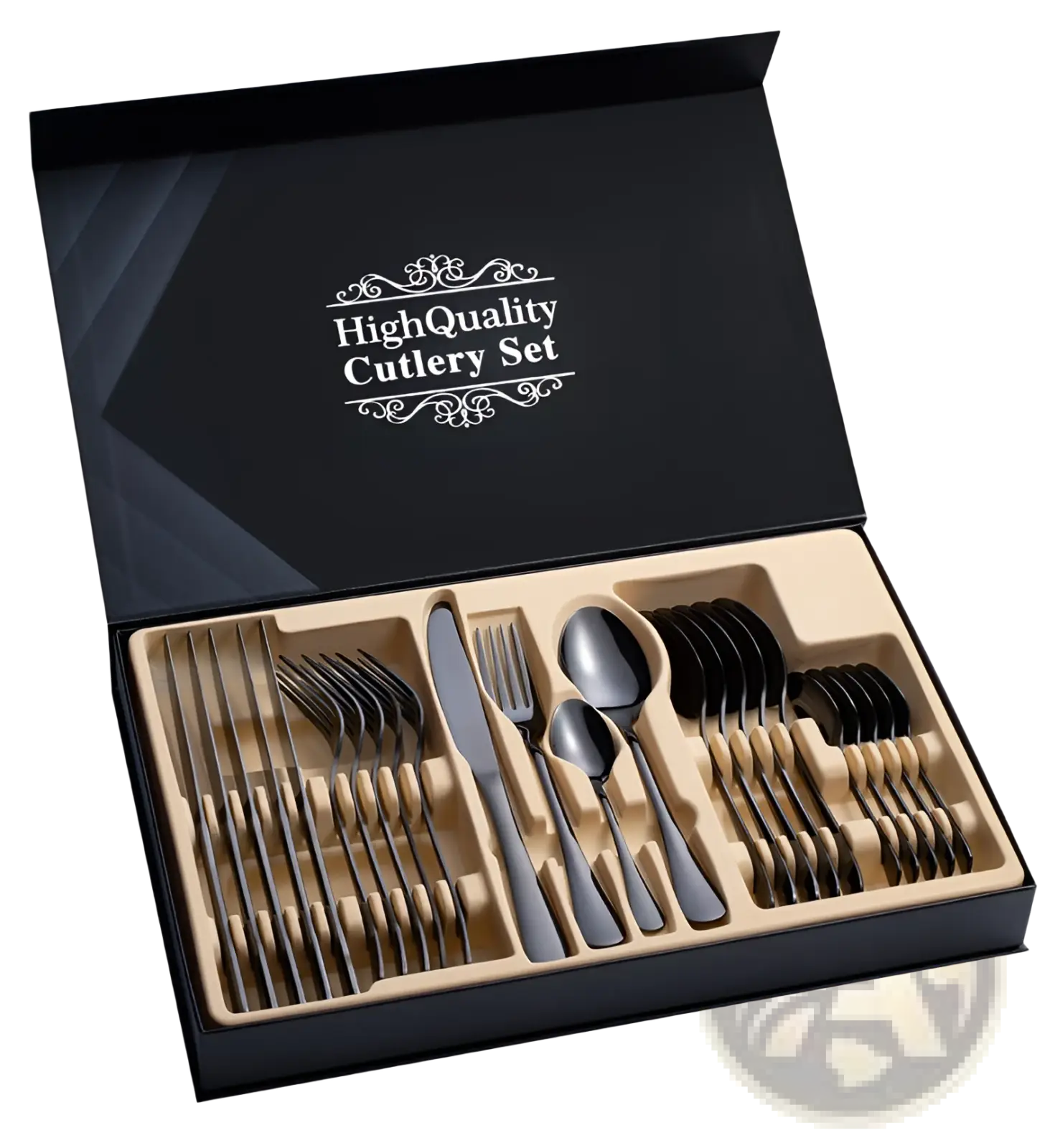 Stainless Steel Cutlery Set 24 Piece Gift Box Mirror Finish