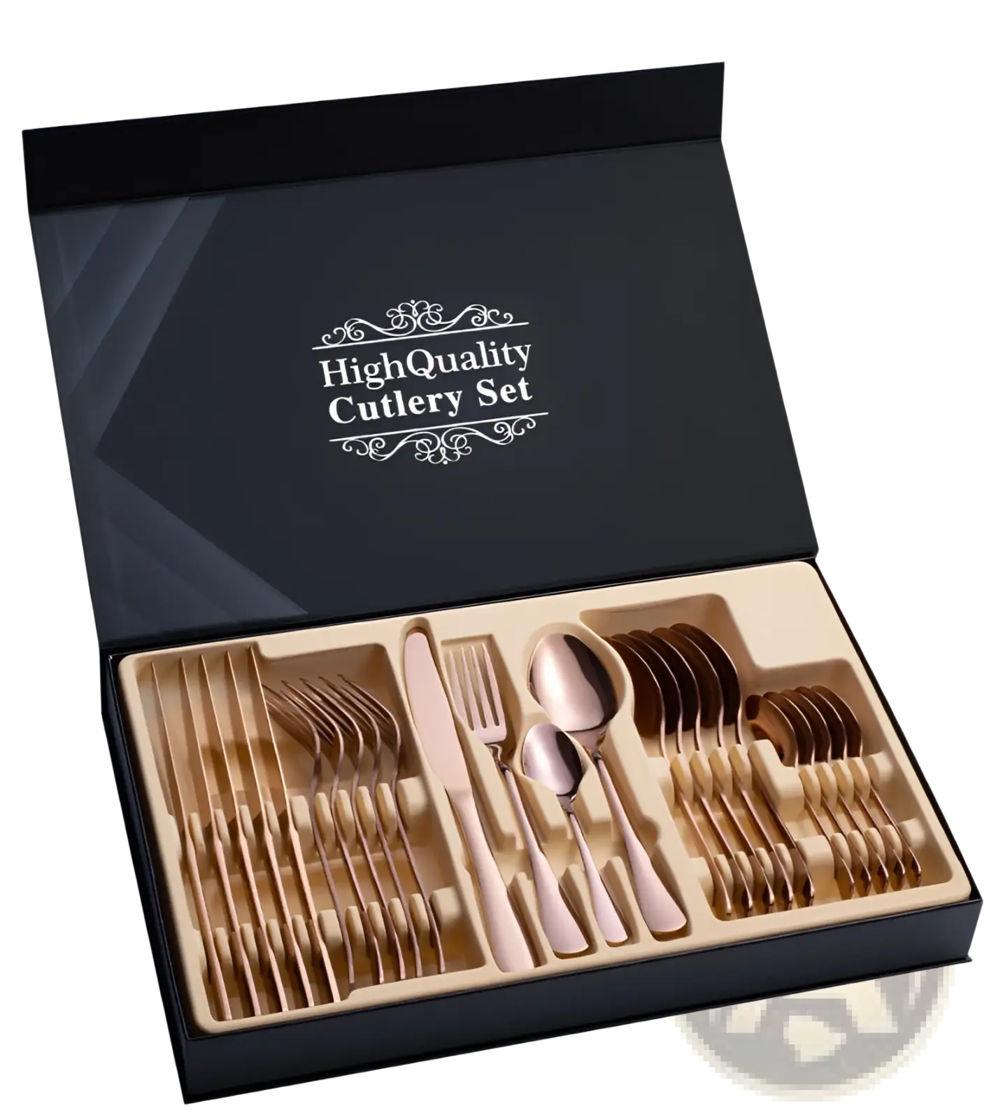 Stainless Steel Cutlery Set 24 Piece Gift Box Mirror Finish