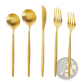 Stainless Steel Matte Cutlery Set Minimalist Flatware