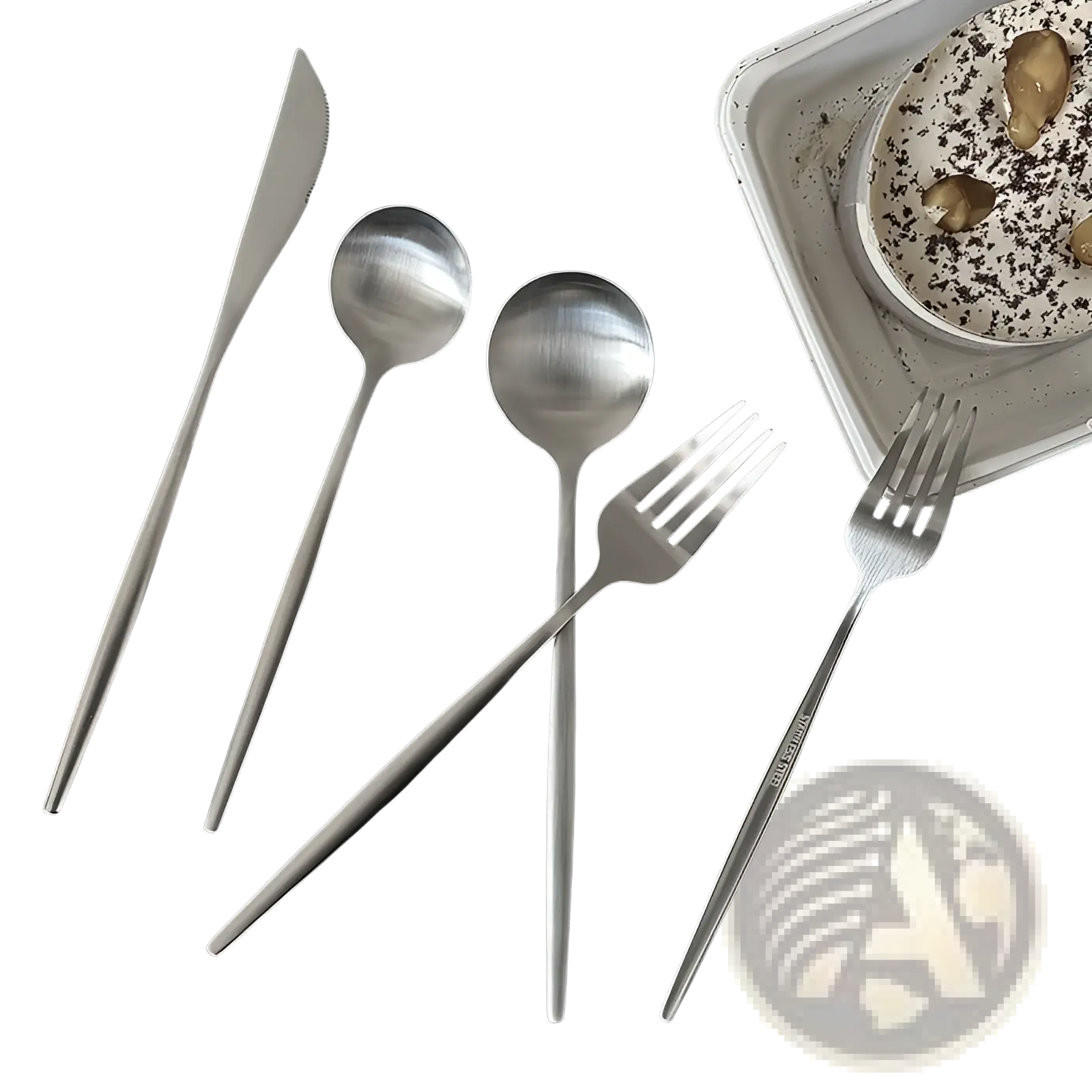 Stainless Steel Matte Cutlery Set Minimalist Flatware