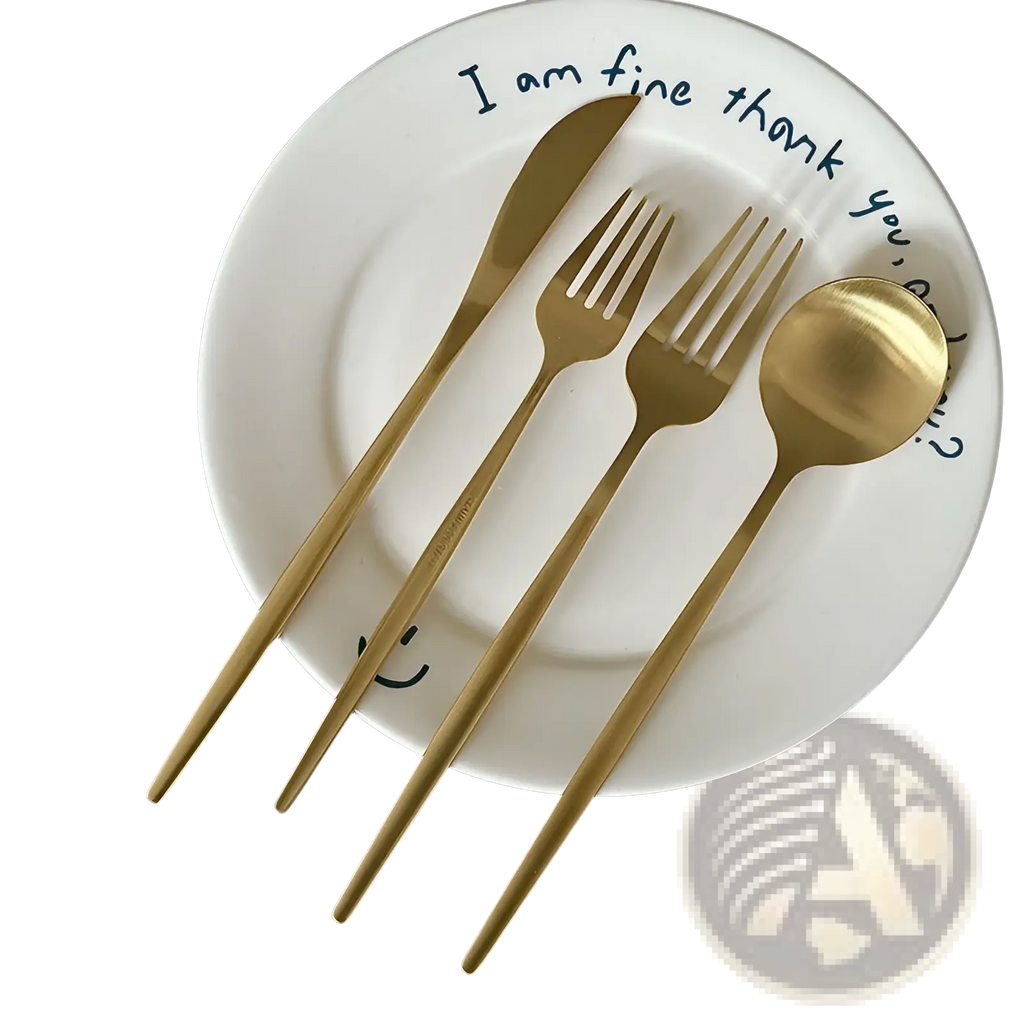 Stainless Steel Matte Cutlery Set Minimalist Flatware