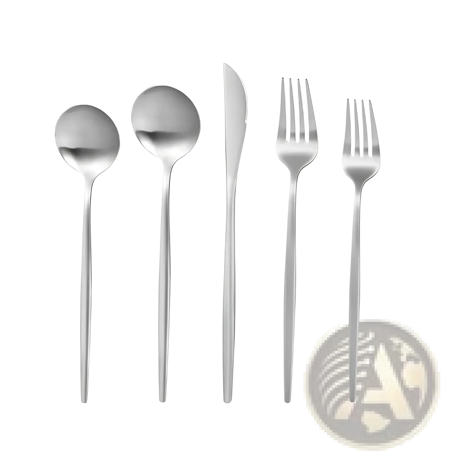 Stainless Steel Matte Cutlery Set Minimalist Flatware