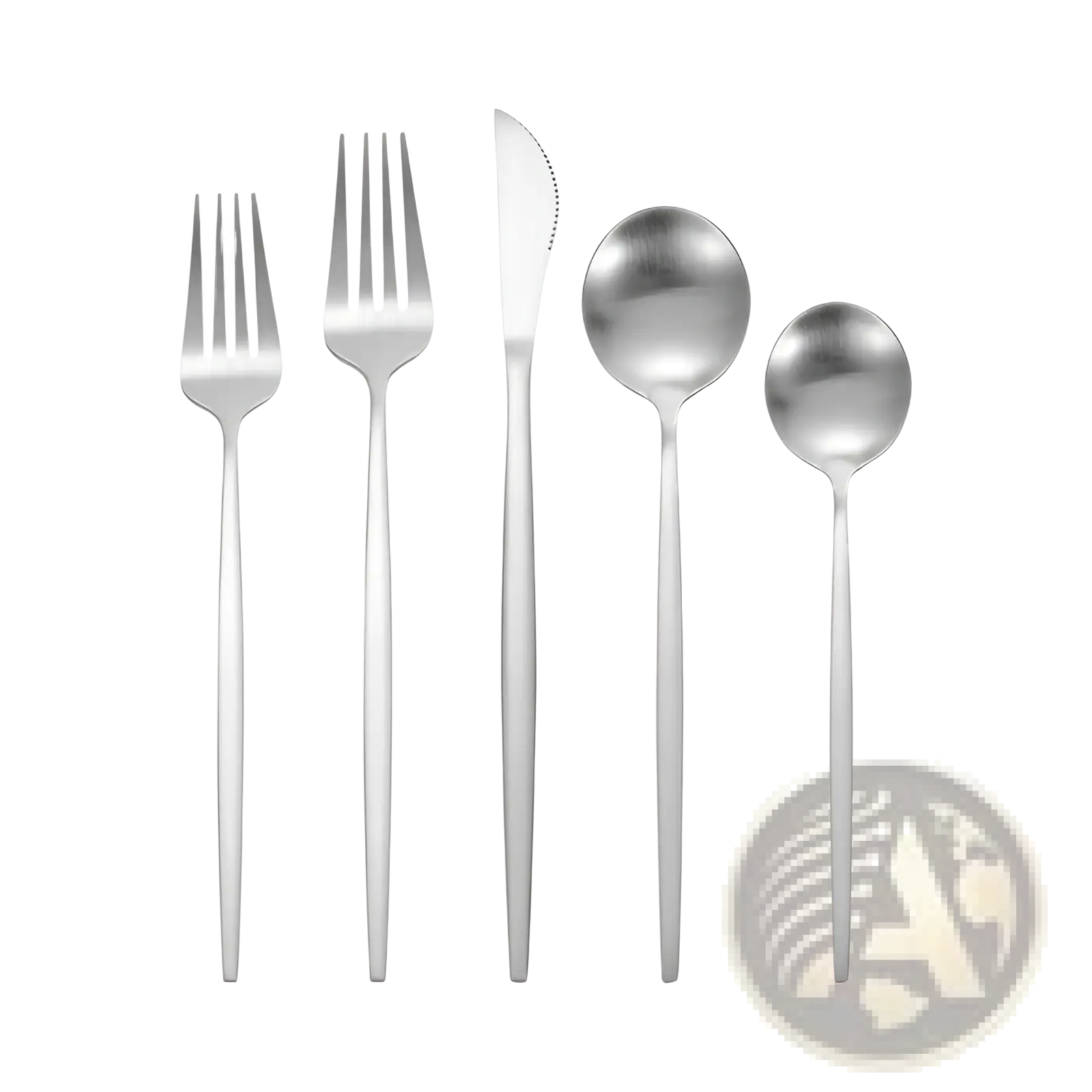 Stainless Steel Matte Cutlery Set Minimalist Flatware