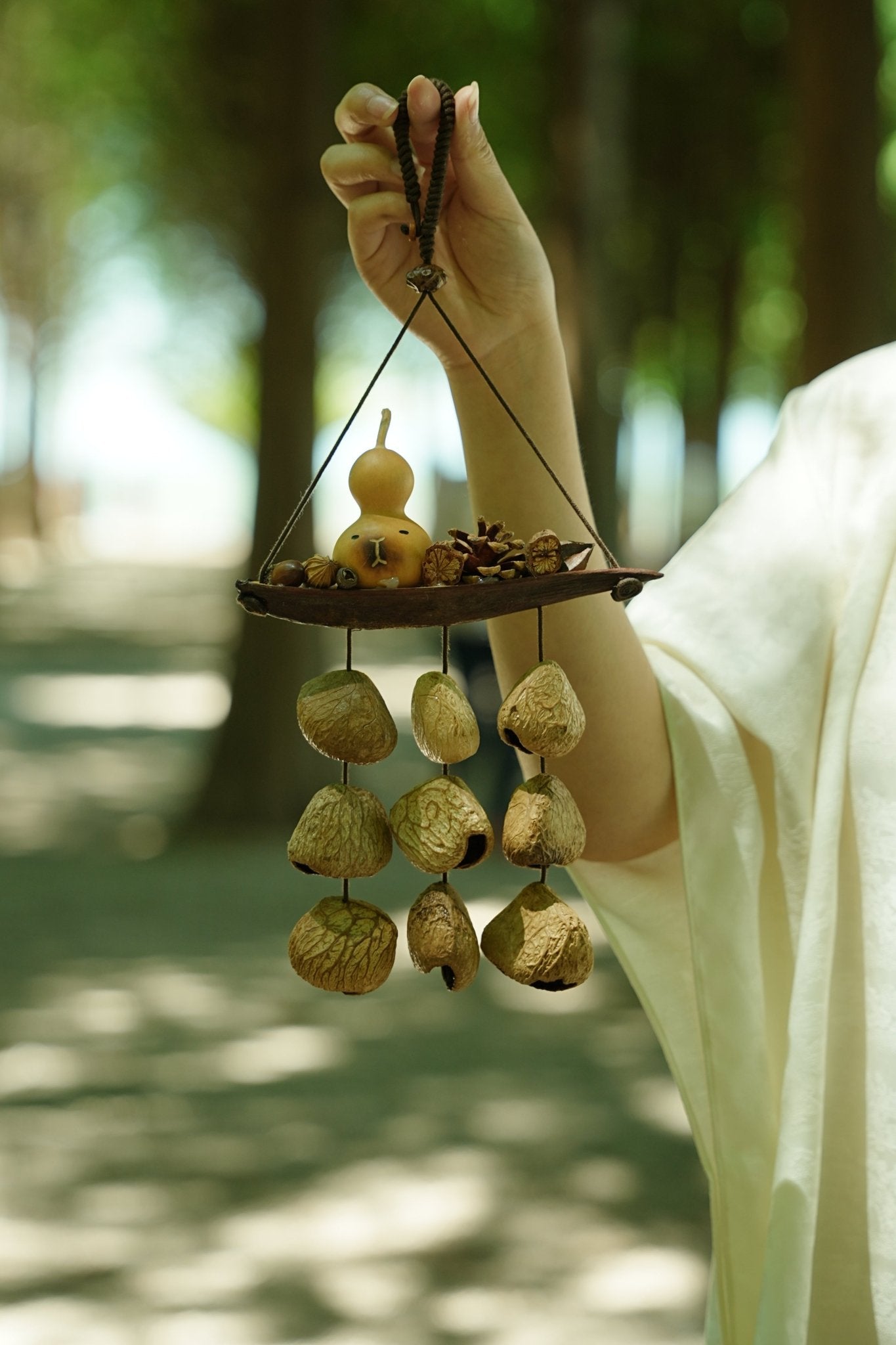 "Lucky Gourd Ark" Gourd Seed Wind Chime