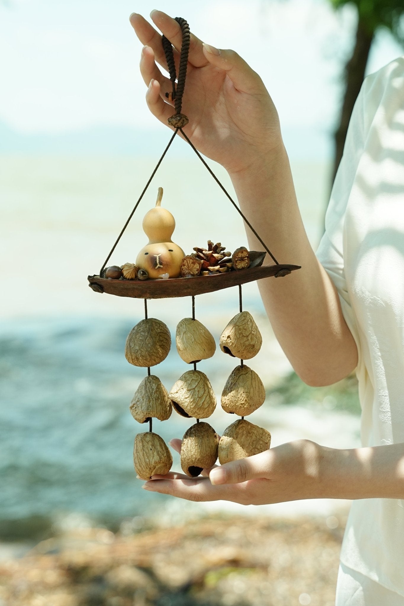 "Lucky Gourd Ark" Gourd Seed Wind Chime
