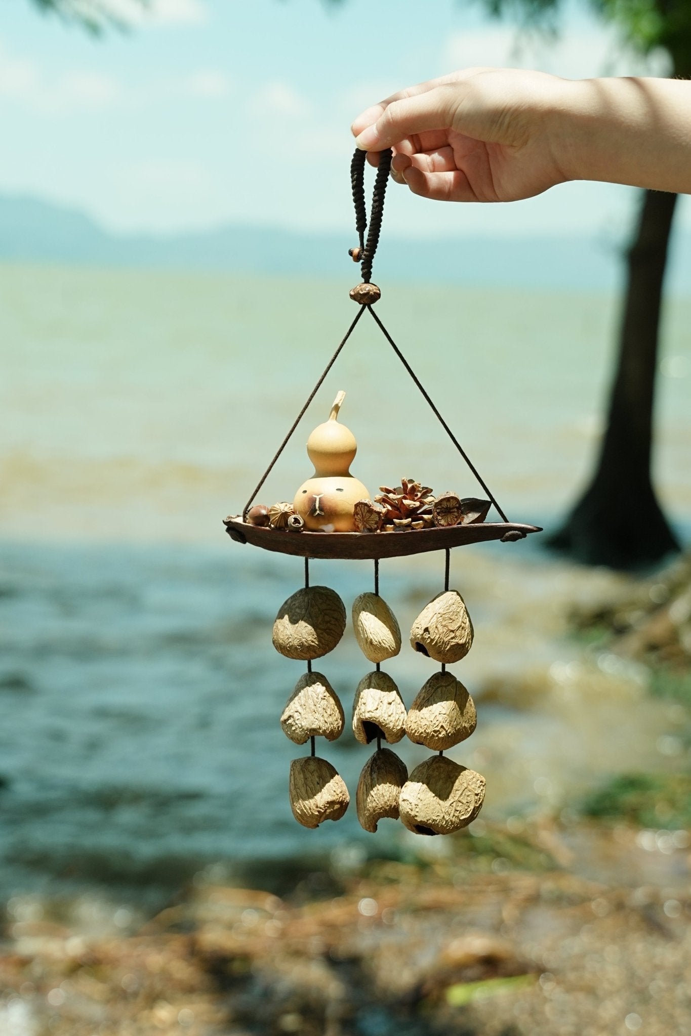"Lucky Gourd Ark" Gourd Seed Wind Chime