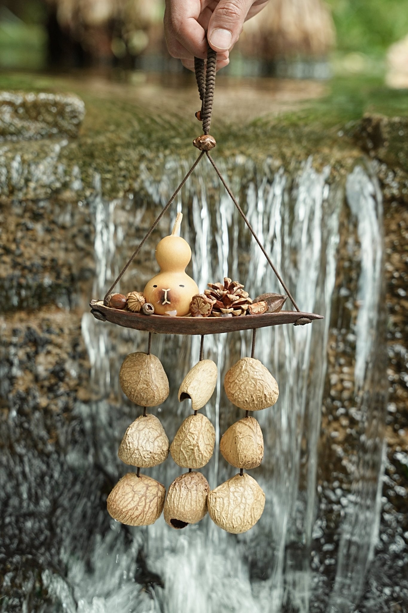 "Lucky Gourd Ark" Gourd Seed Wind Chime